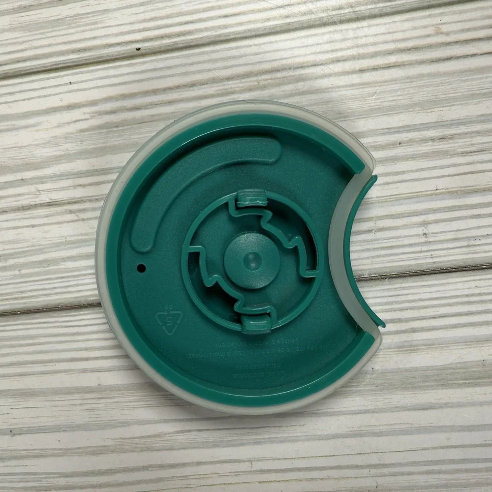 Starbucks Blue Peacock Rising Floral Ceramic  Coffee‎ Travel Tumbler 12oz